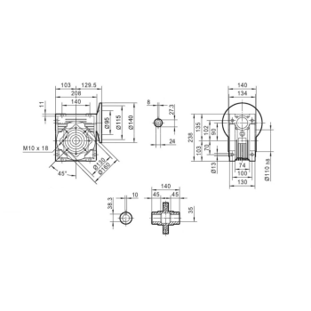 Przekładnia MPRV 090 1/30 90B14